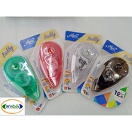 Elfen Correction Tape 12M Buddy Model/Mixed Colors