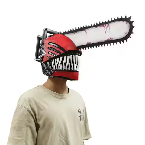 Anime Chainsaw Man Cosplay Mask Denji Pochita Mask Soft Latex Halloween Fancy Dress Party Costume Ma