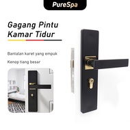 Purespa Door Handle Set European Style Bedroom Door Handle Set Door Lock Silent Door Handle