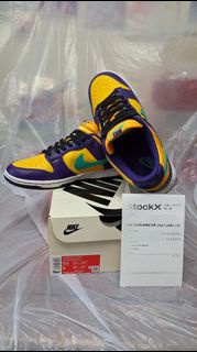 24. Nike Dunk Low LX Lisa Leslie Court Purple Clear Emerald Womens US 9.5