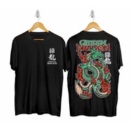 PRIA Raisy_store T-SHIRT DRAGON GREEN T-SHIRT / SUKAJAN MOTIF T-SHIRT / DRAGON DISTRO T-SHIRT / Men 