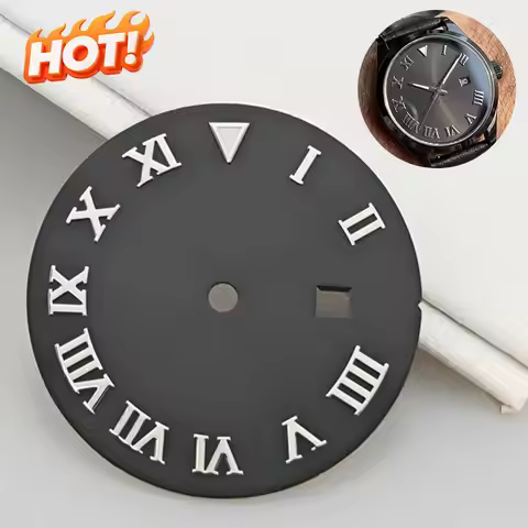 24.2mm Roman Sunburst Lume Woman Watch Dial Suitable for Seiko Datejust NH05/NH06 Automatic Movement