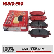 Nuvo-Pro Brake Pad Front Hyundai Accent 2009-2011 VAX-8421K SET