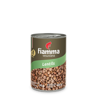 Fiamma Lentils in Brine 400 g ไฟมมาถั่วเลนทิลในน้ำเกลือ ขนาด 400 กรัม (2903)