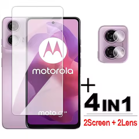 For Motorola Moto G24 Glass Full Glue Clear Screen Protector For Moto G84 G54 G34 G24 G14 G04 Temper