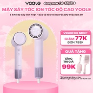 [DREAMED PURPLE] YOOLE High Speed Negative Ion Hair Dryer - 8 Salon Standard Wind Modes Anti-Frizz -