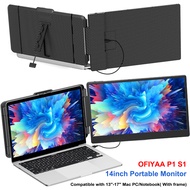[Lightnice] OFIYAA S2 14" Triple Laptop Screen Extender FHD 1080P IPS Dual Portable Monitor for Lapt
