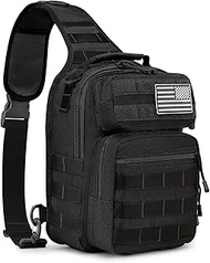 G4Free Tactical Sling Bag Backpack Military Rover Shoulder Sling Pack Molle EDC Small Crossbody Ches