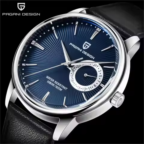 Original PAGANI DESIGN 1654 Fashion Casual Sports Watch Men Military Watch Stainless Steel Waterproo