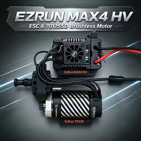 Hobbywing EZRUN MAX4 HV 300A Sensored ESC & 70125SD-560KV Brushless Motor For 1:5 1/5 RC Car/Truck O