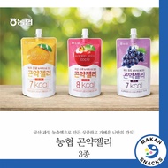 [ReadyStock] NongHyup Fruit Konjac Jelly 7KCAL Grape & Apple 150g