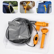 ฝักบัวอาบน้ำกลางแจ้งแบบพกพา Outdoor Portable Shower ปั๊มน้ำแบบพกพาแบบใช้มือถือ ฝักบัวอาบน้ำ 12V แบบใ