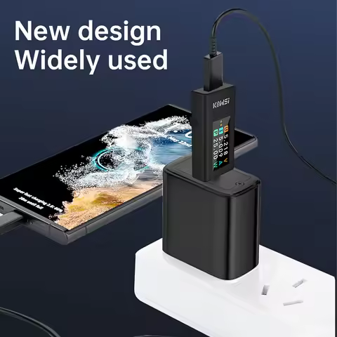 KWS-1902L Type-C DC Digital Voltmeter Current Voltage Meter 8A Power off storage function Power Bank