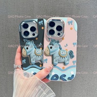 Creative 3D Anti-Fall iPhone 16/15/14/13/12/X Case Soft Silicone Strap for 11/SE/7/8 Plus B-XPVNCH05