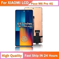 หน้าจอ สำหรับ Xiaomi poco M6 Pro 4G จอแสดงผล LCD ดิจิตอลสัมผัสหน้าจออะไหล่หน้าจอ M6Pro