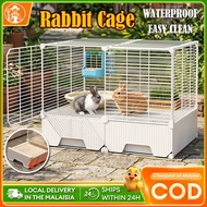 Rabbit Cage Bunny Hutch Waterproof Encrypted Design Anti Stuck Feets Rabbit Cage with Drawer Base 兔笼
