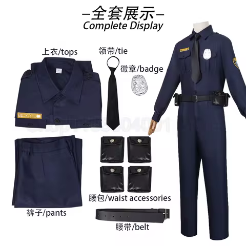 Movie Zootopia Nick Wilde Cosplay Costume Nick Police Cosplay Uniform Christmas Halloween Carnival R