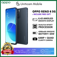 OPPO Reno 6 5G | 8GB + 128GB  1 Year Warranty New Original Phone