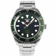 BNIB Seiko 5 Sports Automatic Japan Made SRPB93 SRPB93J1 SRPB93J GREEN DIAL STAINLESS STEEL BRACELET Men's Watch