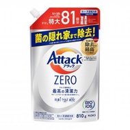 花王 - Attack Zero 濃縮洗衣液 810g 補充裝 (白) [平行進口]