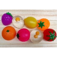 Squishy Anti Stress Ball Egg, Orange, Tomato, Wine, Lemon Pineapple &amp; Strawberry Splat Toy - Stress Ball - Water Ball - Squishy Squishy Ball Fruit Squeeze Ball Anti Drop Toy Slams Back In Reality/Squishy/ Anti Stress Ball/Splat Toys/