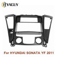 กรอบแผงควบคุม DVD รถยนต์สำหรับ Hyundai Sonata YF 2011 2DIN (รุ่น High-End ด้านซ้าย) 2DIN (HIGH-END L