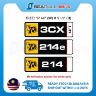 Sticker JCB Crane (pelekat) 214 214e 3cx 3dx Extra Backhoe Loader, Hydraulic, Tractor