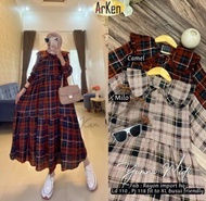 TERMURAH MIDI DRESS TARTAN MIDI DRESS KOTAK KOTAK/MIDI DRESS KOTAK WANITA KEKINIAN/MIDI DRESS KOTAK KOTAK IMPORT/MIDI DRESS KOTAK BAHAN FLANEL/MIDI DRESS KOTAK JUMBO/MIDI DRESS KOREAN STYLE/ MIDI DRESS WANITA KEKINIAN/MIDI DRESS BUSUI