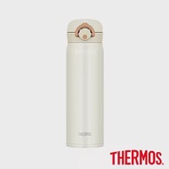 【THERMOS 膳魔師】不鏽鋼真空輕巧變保溫瓶0.5L(JNR-500-CRW)奶油白