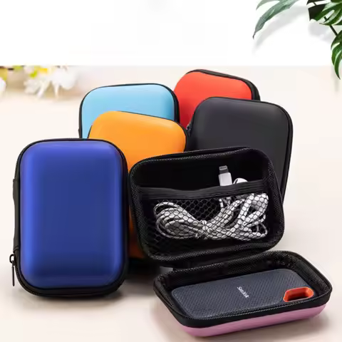 Hard PU Case for SanDisk PSSD/E30/E60/E61 Portable SSD Storage Bag Carrying Case for 250GB 500GB 1TB