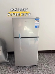 💞細雪櫃 雙門細雪櫃 上冷凍下冷藏 迷你雪櫃Mini refrigerator  雪櫃Refrigerator  家用 宿舍 租房 辦公室 包送貨 全新100%