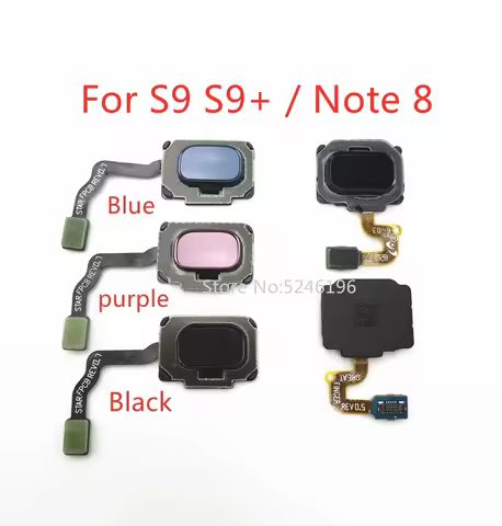 1pcs Fingerprint Sensor Flex Cable For Samsung Galaxy S9 G960F G960U S9+ G965F G965U Note 8 N950F N9