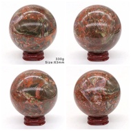 50~60MM Natural Crystals Stone Money Agate Ball Globe Healing Home Decoration Reiki Wicca Chakra Sph