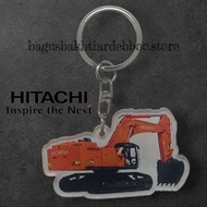 GANTUNGAN Hitachi Acrylic Excavator Zaxis 890 Hitachi Keychain