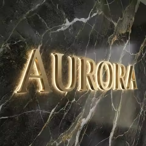 Custom LED Halo Backlit Letters – Metal Letters with Illuminated 3D Backlit Characters for Business 