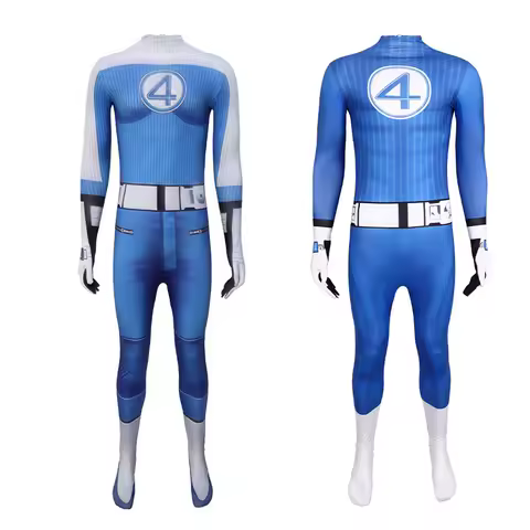 Fantastic Four Thunderbolt Fire Jonathan Cosplay Costume Mister Fantastic Halloween Carnival Party C