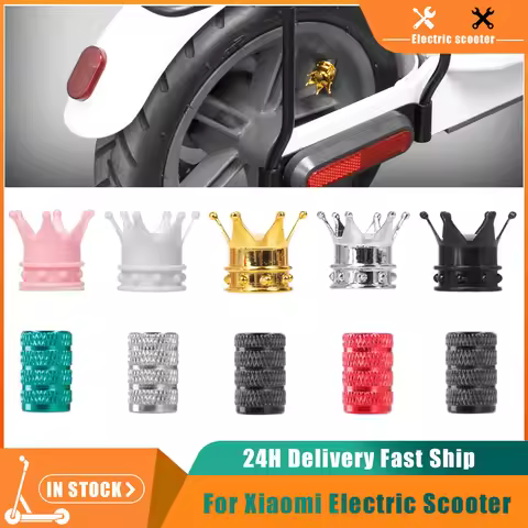 2pc Dustproof Tyre Valve Cap Covered Electric Scooter for Xiaomi M365 Pro 1S Universal Aluminum Tube