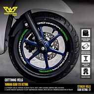 Yamaha GEAR 125 Ultima Racing Rim Cutting Sticker Rim Accessories Variation 21