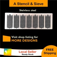 Art Sieve - Honeycomb stencil - Nagomi Pastel Art - Shave pastel charcoal chalk