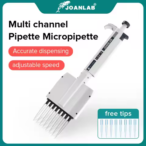 JOANLAB Official Store Multichannel Pipette Lab Equipment Manual Digital Adjustable Micropipette 8 C