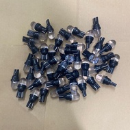 Combo of 2 7-color flashing demi bulbs mounted on clock face and motorbike turn signals