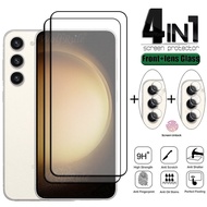 SMT🧼CM 4-in-1 For Samsung Galaxy S23 Plus Glass Galaxy S22 Full Glue Cover 9H Film Screen Protector Samsung S22 S21 S23