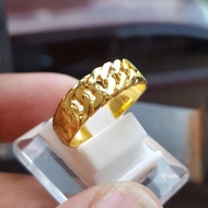BDI.12Ja23R 24k Gold Plated Double Chain Ring