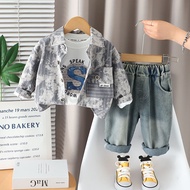 New Autumn Spring Girls Clothes Baby Causal Shirt Hoodies T-Shirt Causal Jeans 3pcs/set Kids Sport S