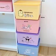 กล่องเก็บของพลาสติกลาย Hello Kitty น่ารักพร้อมฝาปิด กล่องใส่เสื้อผ้าชั้นใน กล่องเก็บของสำหรับใส่ของใ