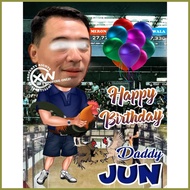 ◵ ♈ ◇ CAKE TOPPER - SABONG / MANOK / SABUNGERO / TATAY / DADDY