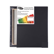 Focus Black Stretched Canvas Gesso Primed