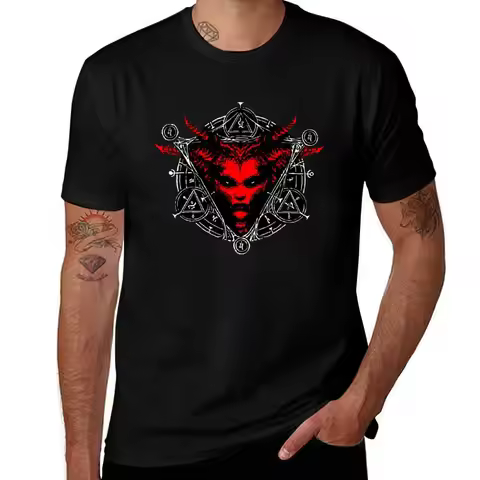 Diablo 4 T-Shirt tees kawaii clothes Aesthetic clothing anime clothes luxury clothes men