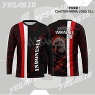 80th Indonesian Independence Day T-shirt Men's TopWanita/ 17 August 2025 Custom 3D fullprinting Art 