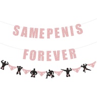 Funny Glitter Bachelorette Banner Decorations, Adult Bridal Shower Garland Photo Prop for Girls Nigh